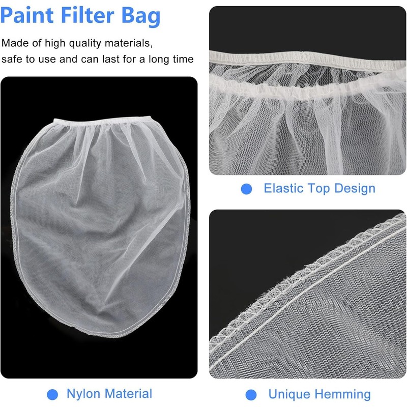 9PCS Paint Strainer Bag,1 Gallon Paint Strainer,Paint Sieves and Strainers,Paint