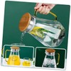 Sosoport 1Pc Capacity Glass Water Pitcher with Lid Practical Cold