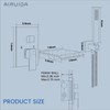 Airuida Wall Mount Tub Faucet with Waterfall Tub Spout Wall
