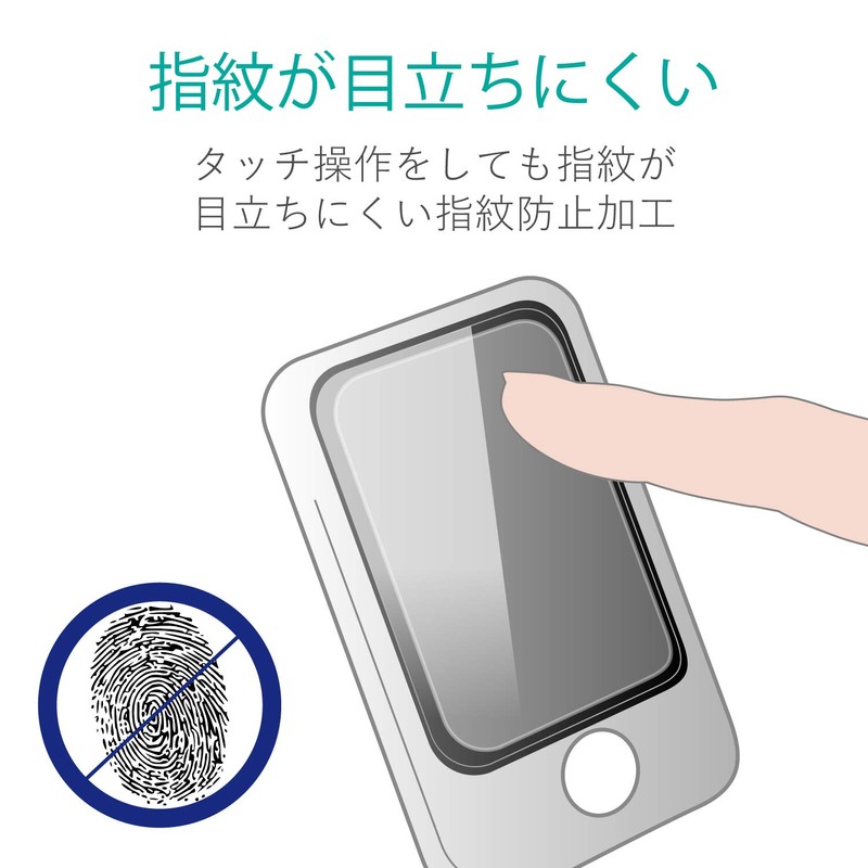 ELECOM POCKETALK S PM-PKTSFLGFRBK LCD Protective Film [Full Protection Glass