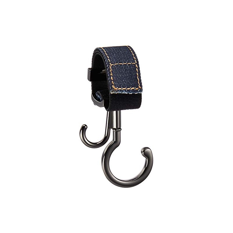 e.x.p.japon E-bgh03bkS Baggy Hook, BK-Denim, 360° Rotation, Double Hook, Stroller