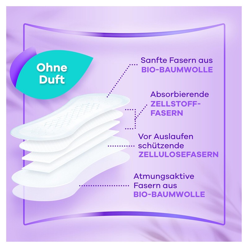 Always Daily Fresh Pantiliners Long with 100% Plant-Based Fibres, Pack