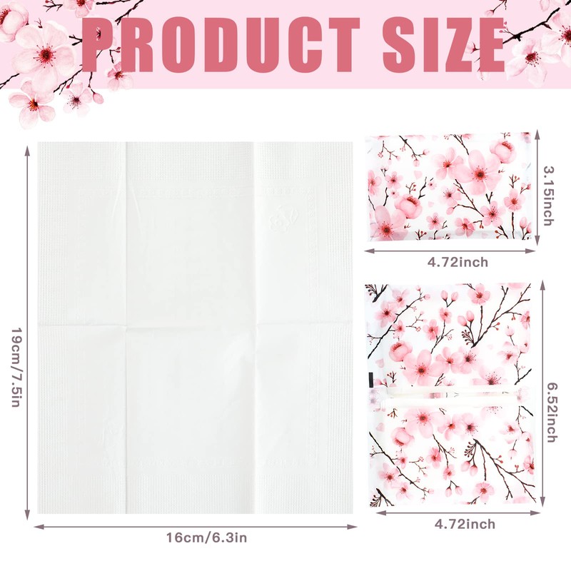 PerKoop 100 Pack Tissues Travel Size Disposable Pocket Facial Tissues