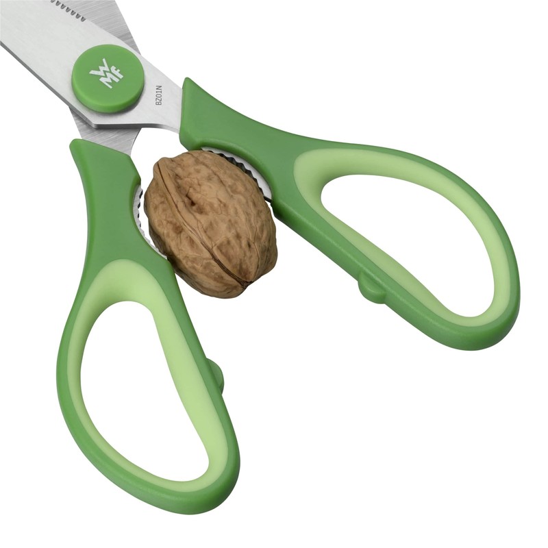 WMF “Touch” Kitchen Scissors, Stainless Steel, Lagoon Blue, Ergonomic Shape