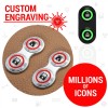 AutoLöc Power Accessories Oval Billet Aluminum 12V Momentary Push Button