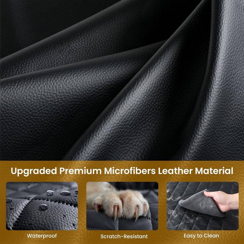Pecute Dog Car Seat, Back Seat Extender for Dogs, Upgraded