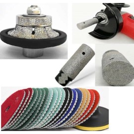 Roxx Tools 1 3/8" Finger Milling bit 1 1/4" Radius Bullnose Profile Wheel granite stone pad