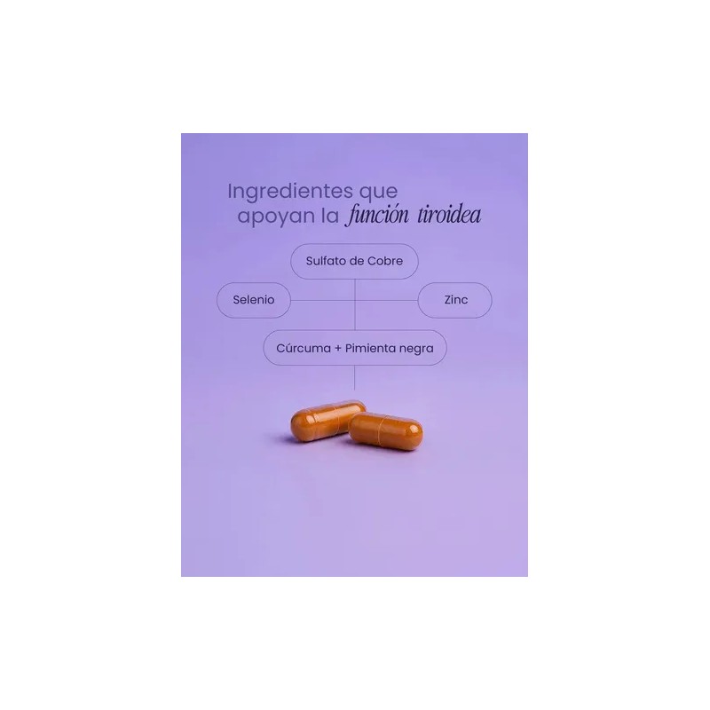 Suplemento Para Tiroides Avanzado Zinc 60 Capsulas Sabor Na