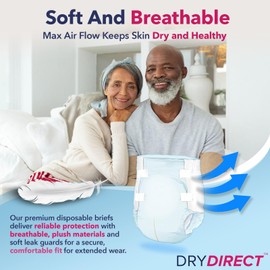 Dry Direct Maxi Overnight Brief (Pack of 15 - X-Large)