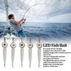 5pcs LED Octopus Hook Strong Penetration High Carbon Steel Electronic
