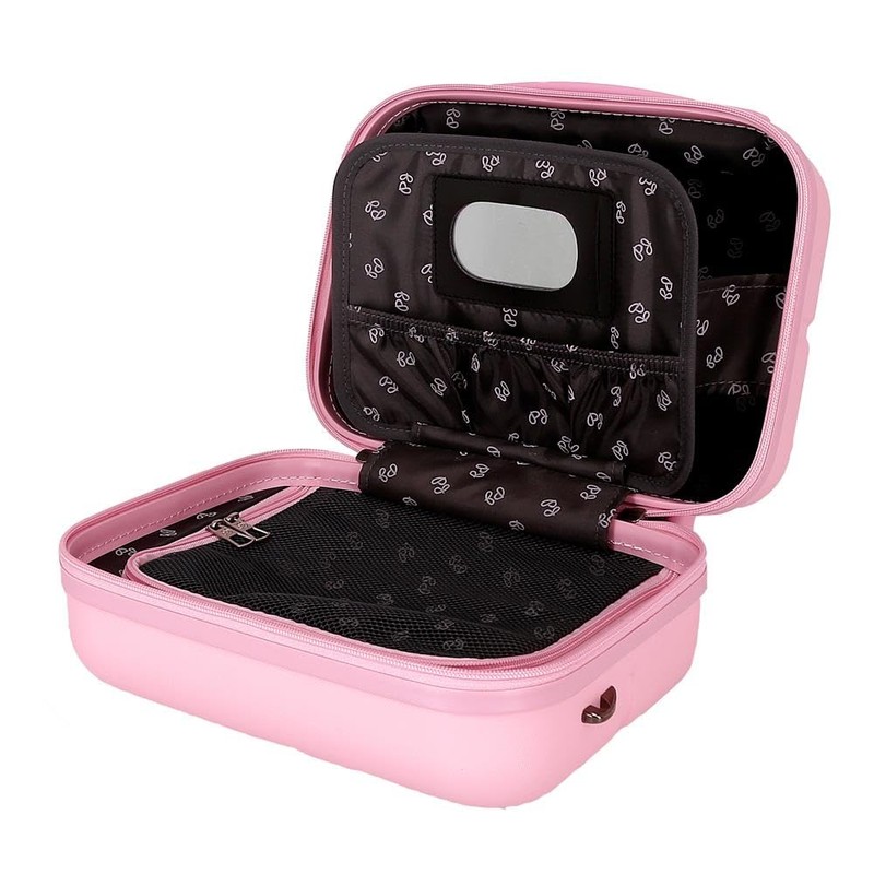 Pepe Jeans Highlight Adjustable Toiletry Bag with Shoulder Bag, Pink,