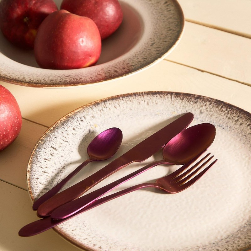 Homla ABELE Bestek Set, matt, violet, 16 pieces