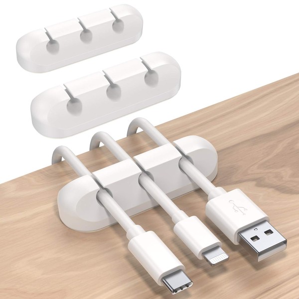SOULWIT SOULWIT? Kabelhalter Kabelclips, [3 Stck] kabelmanagement Selbstklebend Kabel Organizer