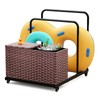 FONTOI Pool Storage, Pool Float Storage Bin with Wheels, Waterproof