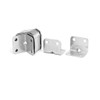Aexit 25mmx25mmx31mm Stainless Steel Right Angle Brackets Holder Silver Tone