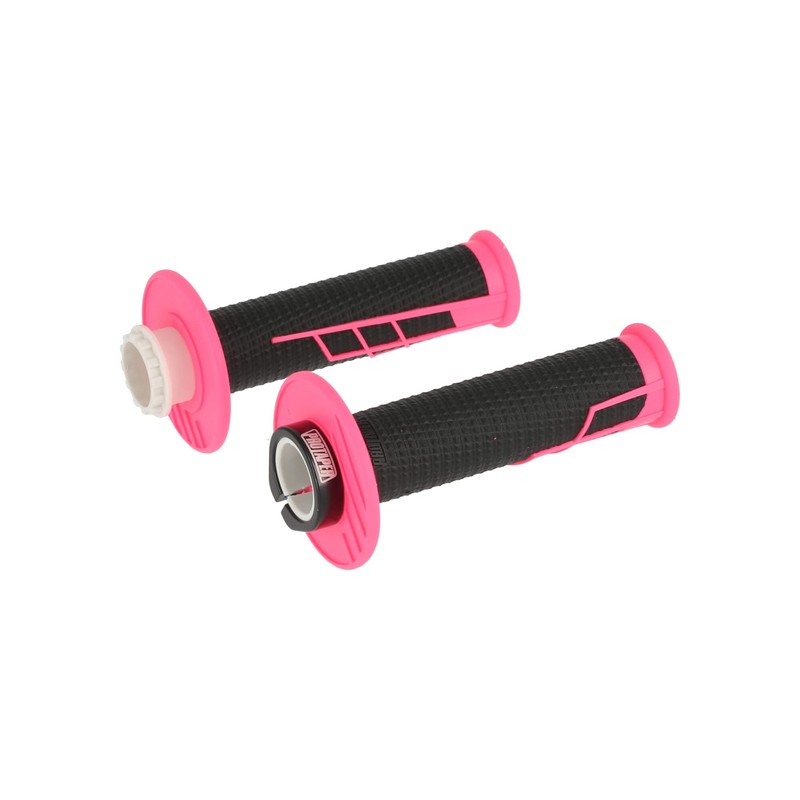ProTaper Clamp-On Grip System "Half Waffle" Neon Pink for Quick