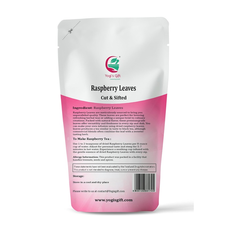 Raspberry Leaf tea 113 grams (4 oz) | Cut and