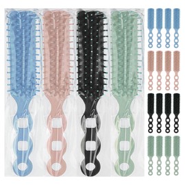 Gisdo Bulk Hair Brushes for Homeless, 100 Pieces Hair Brush Bulk for Curly Wavy Hair Blow Drying Styling Detangling Suitable for Shelter, Hotel(Colorful)