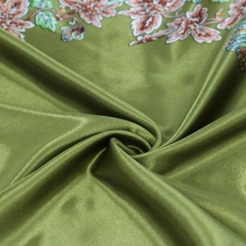 vimate paisley silk scarf-winter womens classic dark green satin head scarf for hair wrapping at night handbag bnadanas accessories(Style127)