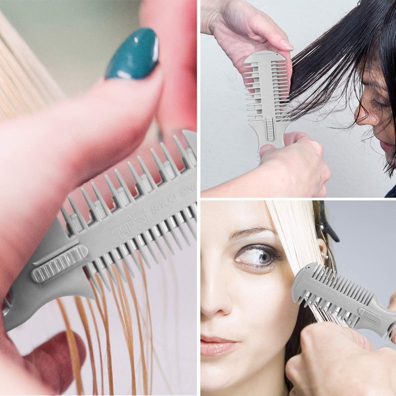 3 Pieces Hair Cutter Comb Double Sided Hair Razor Comb