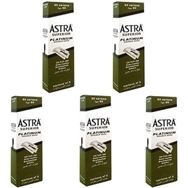 500 Astra Superior Premium Platinum Double Edge Safety Razor Blades 5 Pack 20 Count