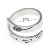 Gleamart Inspirational Ring Stainless Steel Engraved Dandelion Flower Ring Gift