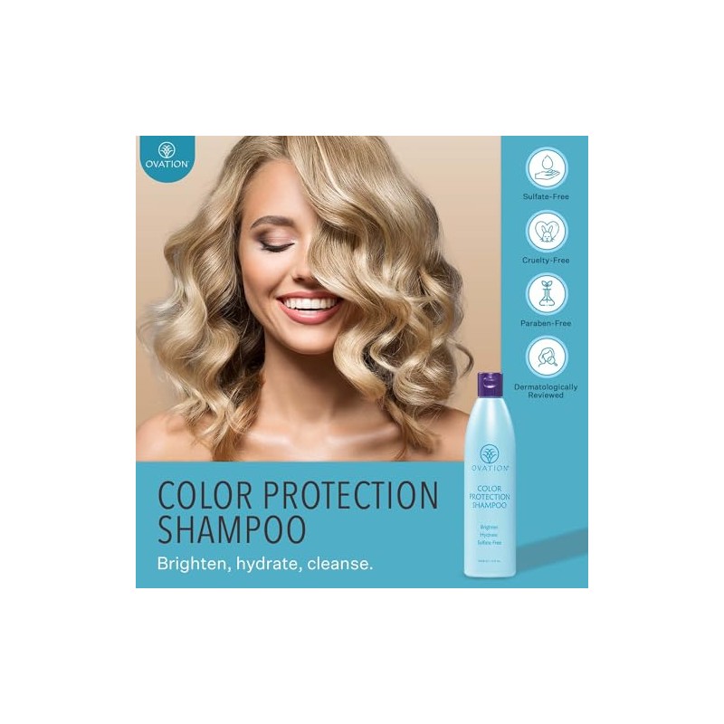 Ovation Color Therapy Shampoo - Salon Quality, Sulfate Free Shampoo