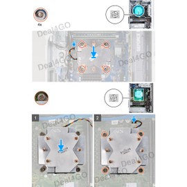 Deal4GO CPU Cooling Fan Heat-Sink Assembly 2NW0M VWD01 Replacement for Dell XPS 8940 OptiPlex 7090 7080 7071 MT G5 5090 5000 Tower Desktop, Black
