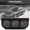 VOBOR Car Triple Indicator, 52 mm 3-in-1 Voltmeter + Water