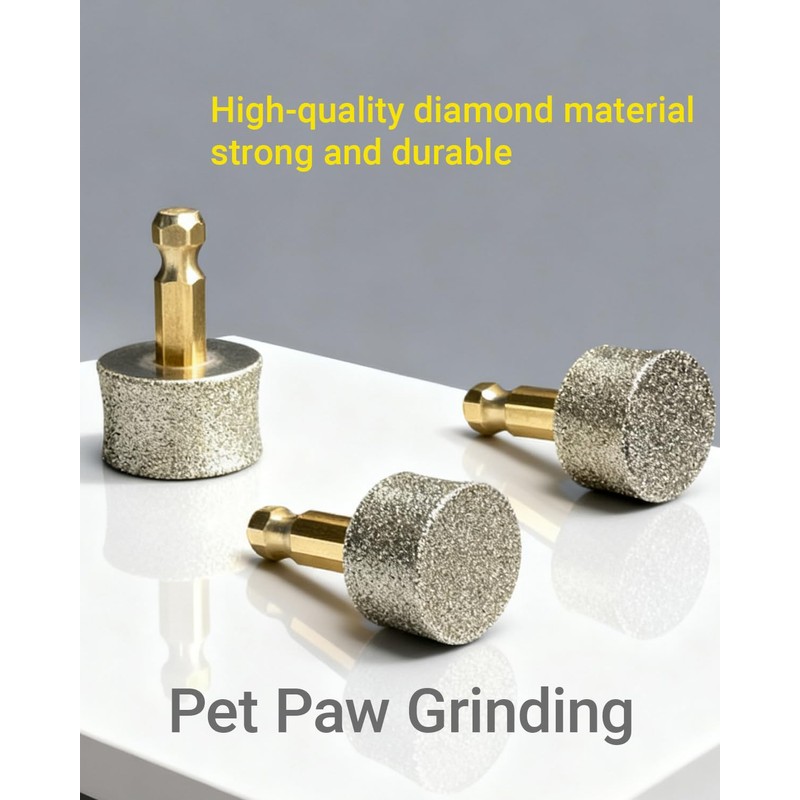 3 Pack Dog Nail Grinder Replacement Head, Pet Nail Grinder