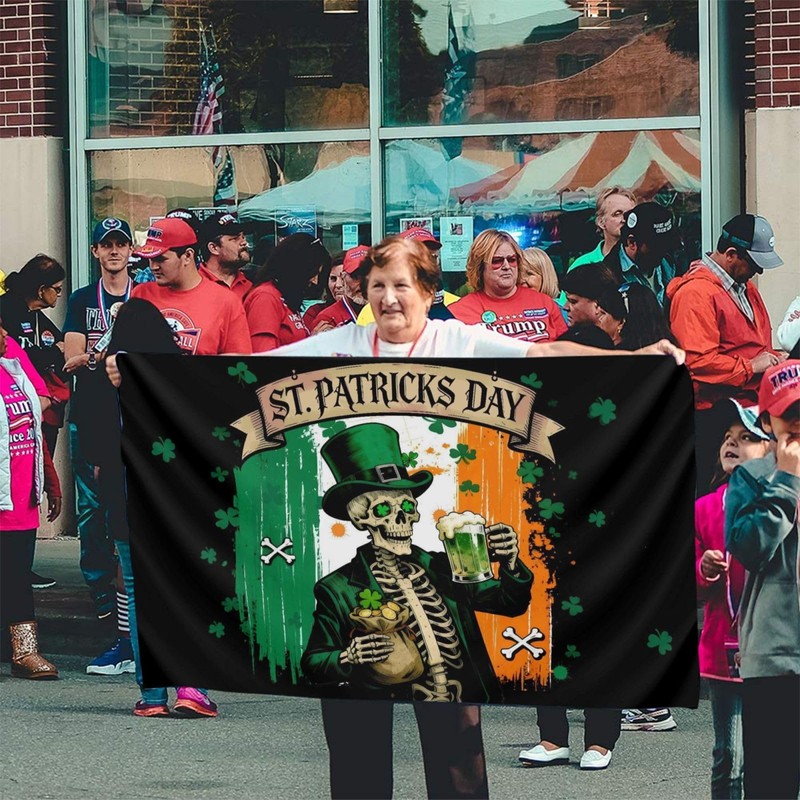 St Patricks Day Flag 3x5 Ft Happy St. Patrick's Day