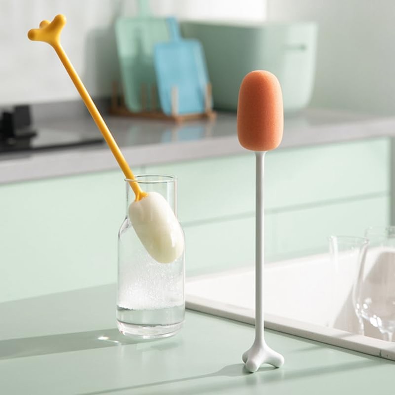 Limpiador de Cepillo de Limpieza de Esponja de 3 Piezas