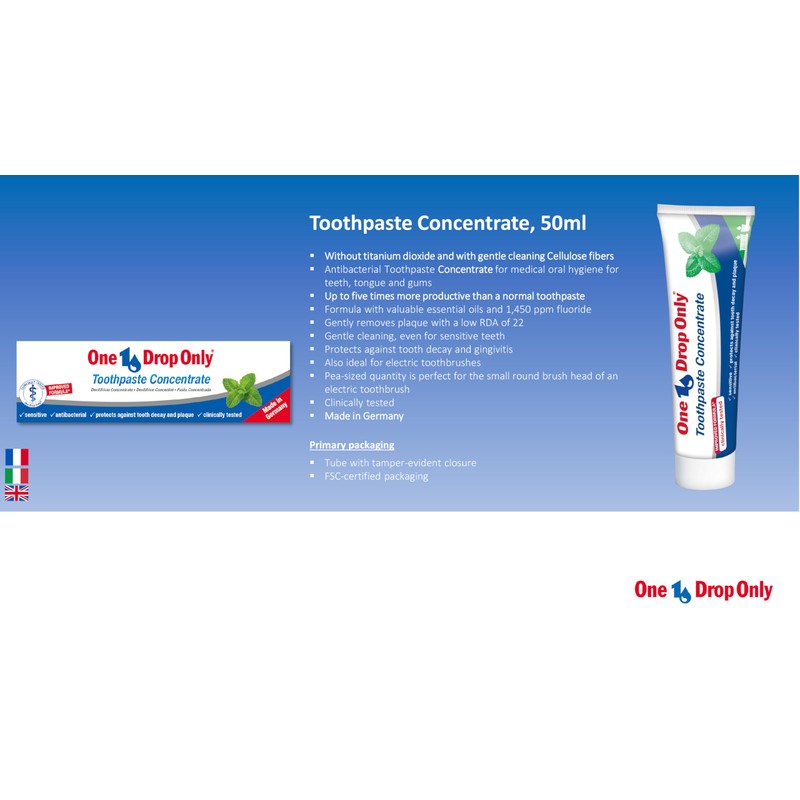 One Drop Only Toothpaste Concentrate Pack of 4 (4 x