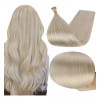 Full Shine Extensiones Cabello Humano 16in 50pz 40gr Platino Blonde