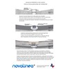 Novalinea ZA Linear Shower Drain - 32 Inch Brick Pattern
