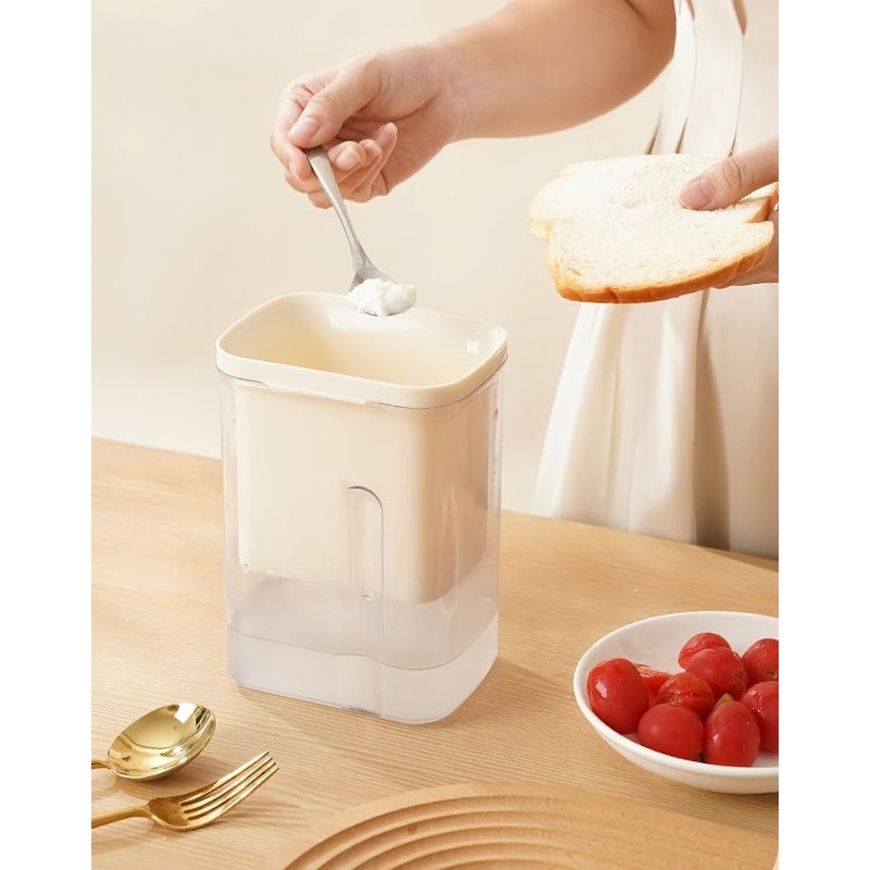 Yogurt Strainer Yogurt Maker with Ultra-fine Mesh Basket and Pressure