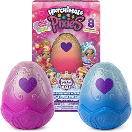 Hatchimals, Pixies Royals 2-Pack, 2.5-Inch Collectible Dolls and Accessories, for Kids Aged 5 and Up (Styles May Vary)