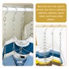Ciieeo 12pcs Hangers for Closet Organization Multi-Functional Vertical Clothing Rack