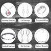 12 Pcs Skz Jewelry Set, Compass Star Necklace, Rings, Bracelets,
