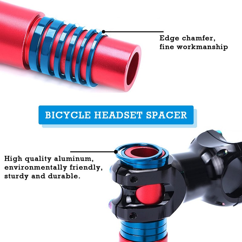 Bicycle Headset Spacer Stem Spacer 1/8 Inch 6 Pieces Bicycle