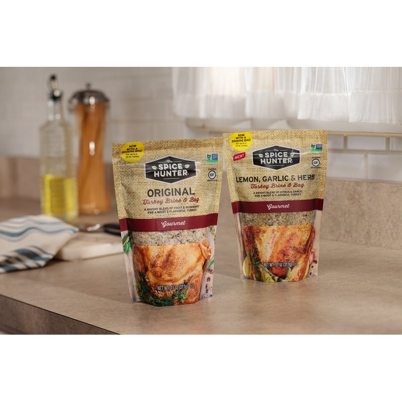 Spice Hunter Turkey Brine & Bag, Lemon, Garlic and Herb,