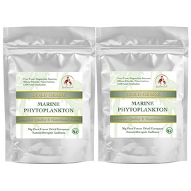 Lonjevitee Phytoplankton - Gold Grade Marine Phytoplankton Pure Freeze Dried Powder - 2 x 30g Pouches
