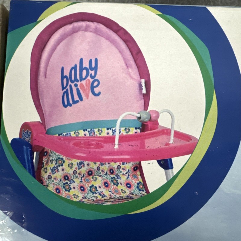 BABY ALIVE, DOLL HIGH CHAIR, RECLINES BACK! for Dolls 18”