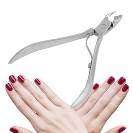 Cortadora de cutículas, tijeras profesionales para cutículas, herramienta para el cuidado de las uñas para salón de manicura y manicura en el hogar, cortadora de uñas de acero inoxidable, cortadora de