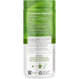 Om Mushroom Matcha Latte Herbal Supplement 8.47 Ounce 30 Servings Organic Blend