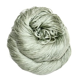 Knitsilk 3 Ply 100% Mulberry Silk Lace Weight Yarn | Perfect for Knitting & Crocheting and Weaving | Premium Quality Silk Yarn for Luxurious Creating Projects.(50 Grams – 260 Yards, Olive)