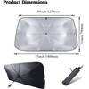 Parasol para Auto, Parasol para Parabrisas de Coche Plegable, Cubre