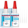 Glass Glue, 30gx2 Glass Glue Clear for Glass Repair,Fast-Curing &