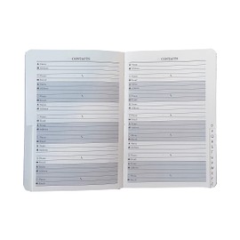 Telephone Address & Birthday Book A-Z Index Beautiful Fabric Vintage Style Cover A5 Size Soft Padded Cover Address & Birthday Book with Magnetic Lock - Bird