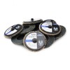10 Pack - 3" Mini Flap Discs Quick Change Zirconia